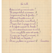 Cahier de récitation