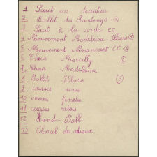 Fiches pour la préparation de la fête de la Jeunesse 1952