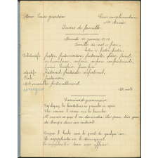 Cahier de famille