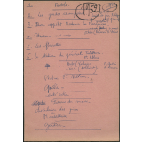 La Madeleine-de-Nonancourt - 14 juillet 1952 - Brouillon de programme de la distribution des prix