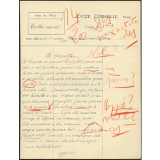 Version latine - Lycée Corneille, Rouen, classe de 3ième A