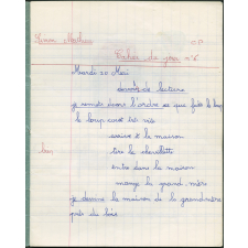 Cahier du jour n°6