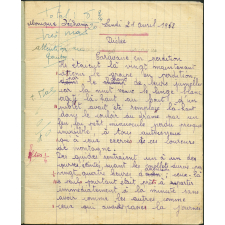 Cahier journalier