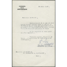 Refus de l'invitation à l'inauguration du groupe scolaire de La Madeleine-de-Nonancourt