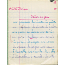 Cahier du jour