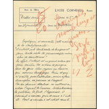 Dissertation - Lycée Corneille, Rouen, classe de 3ième A