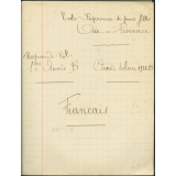 Cahier de 