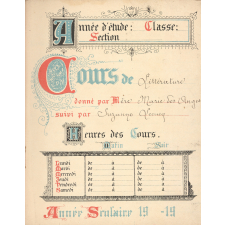 Cahier de 