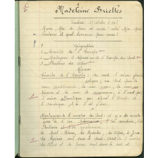 Cahier journalier