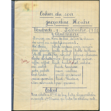 Cahier du jour