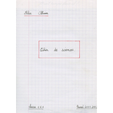 Cahier de sciences