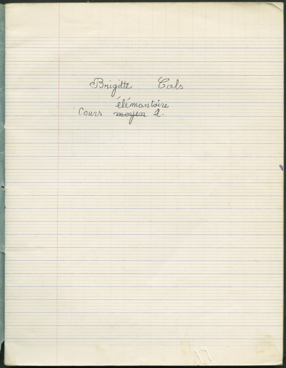 Cahier journalier