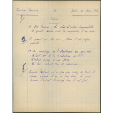 Certificat d'études 1957. Canton de Damville. Devoir de sciences / filles