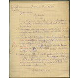 Cahier journalier