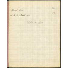 Cahier de classe