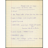 Cahier de l'école de La Madeleine-de-Nonancourt. Compte-rendu de voyage. Voyage scolaire du 15 juin 1965