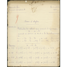 Devoir d'algèbre