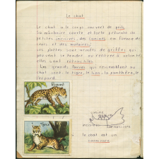 Cahier de leçon de choses