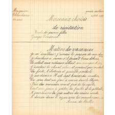 Morceaux choisis de récitation