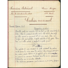 Cahier mensuel