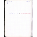 Cahier de 