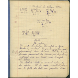 Cahier journalier