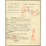 Version grecque - Lycée Corneille, Rouen, classe de 3ième A
