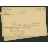 Palmarès de l'année scolaire 1961-1962 - Distribution des Prix - 1er juillet 1962