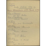 Palmarès de l'année scolaire 1970-1971 - Distribution des Prix
