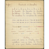 Cahier d'écriture