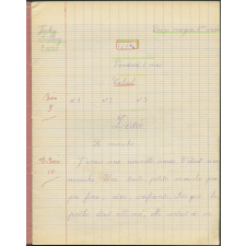 Cahier du jour
