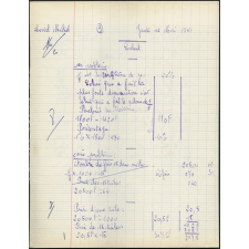 Certificat d'études 1957. Canton de Damville. Devoir de calcul