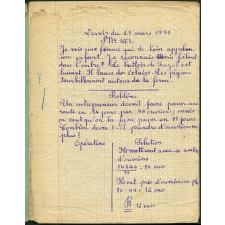 Cahier journalier
