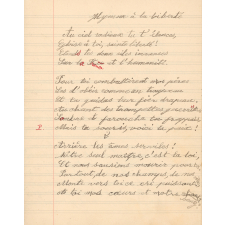 Cahier de  récitations et chants