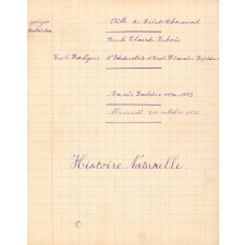 Histoire naturelle