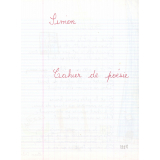 Cahier de poésie