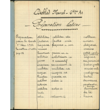 Préparation latine - 6ième A2