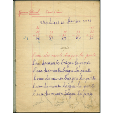 Cahier journalier