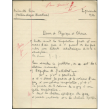 Devoir de Physique et Chimie