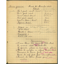 Cahier journalier