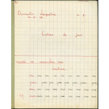 Cahier du jour