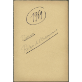 Distribution des Prix - 1969 - Liste de donateurs, brouillon de remerciements