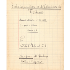 Cours d'exercices, 2 année d'études