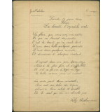 Cahier de poésies