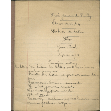 Cahier de latin