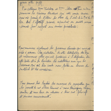 Distribution des Prix - 14 juillet 1956 - Brouillons du discours de remerciements et du discours à ses élèves