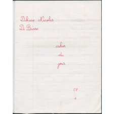 Cahier du jour