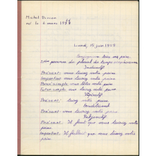 Cahier journalier