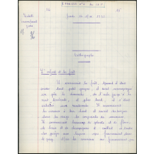 Certificat d'études 1957. Canton de Damville. Dictée-questions