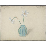 fleurs dans un vase.
